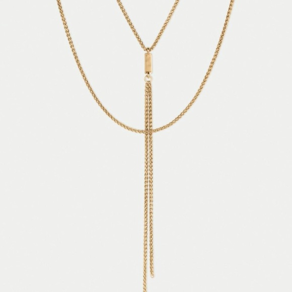 Lucky Brand Jewelry - 🆕 Lucky Brand Chain Layer Lariat Gold Necklace